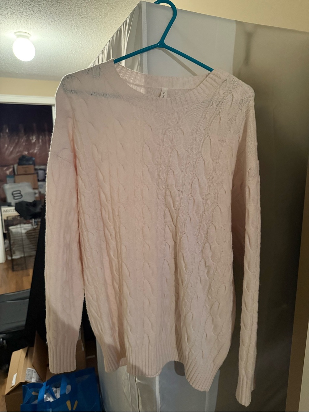 Aritzia Cable Knit Crewneck Sweater